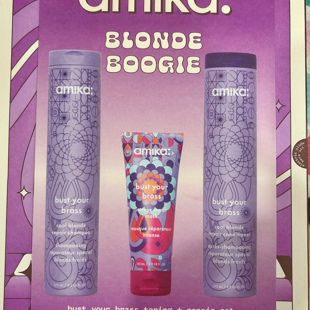 Amika Blonde Boogie Hair Care Set